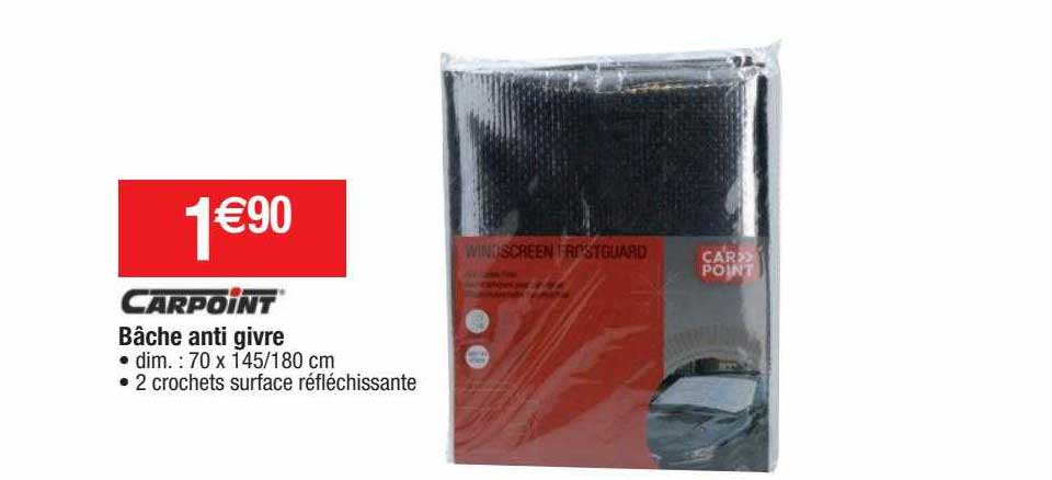 bâche anti givre carpoint