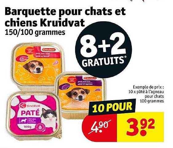 Barquette Pour Chats Et Chiens Kruidvat