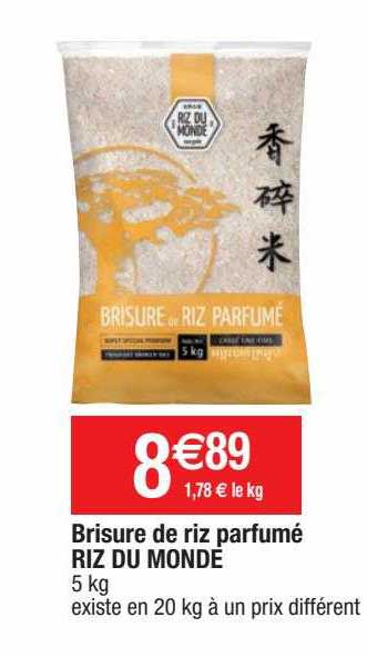 brisure de riz parfumé riz du monde