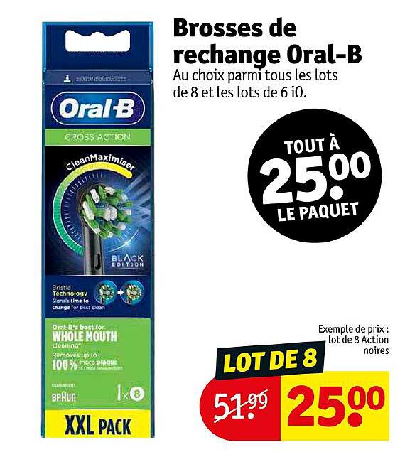 brosses de rechange oral-b