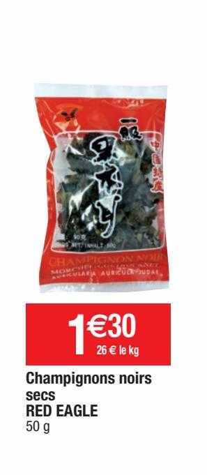 champignons noirs secs red eagle