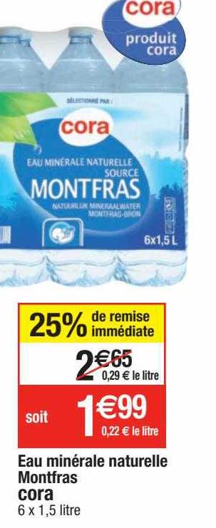 Eau Minérale Naturelle Montfras Cora