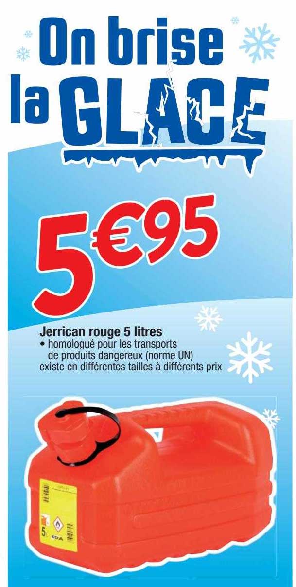 Jerrican Rouge 5 Litres