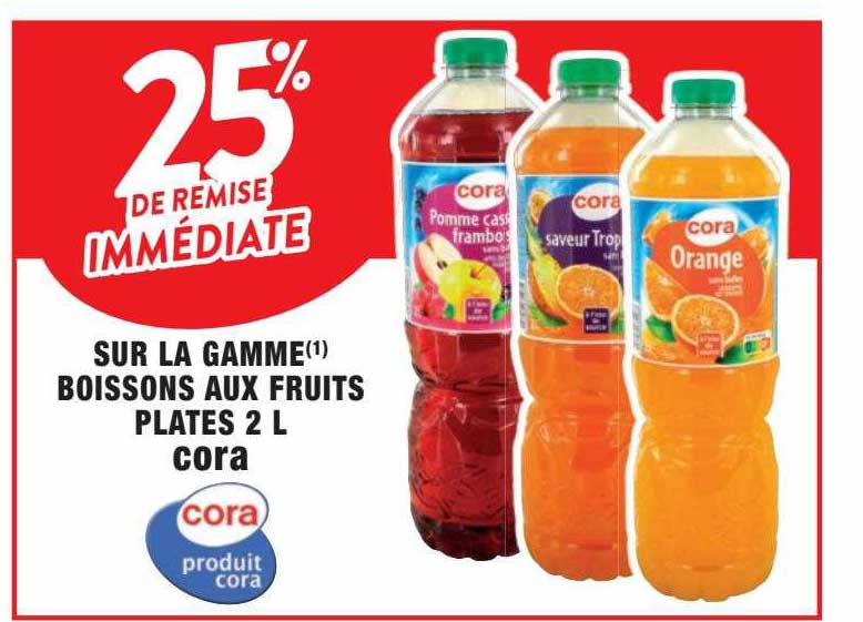 La Gamme Boissons Aux Fruits Plates 2 L Cora