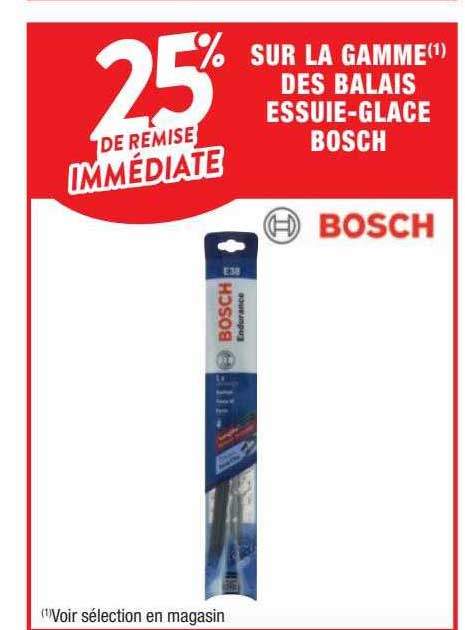 la gamme des balais essuie-glace bosch