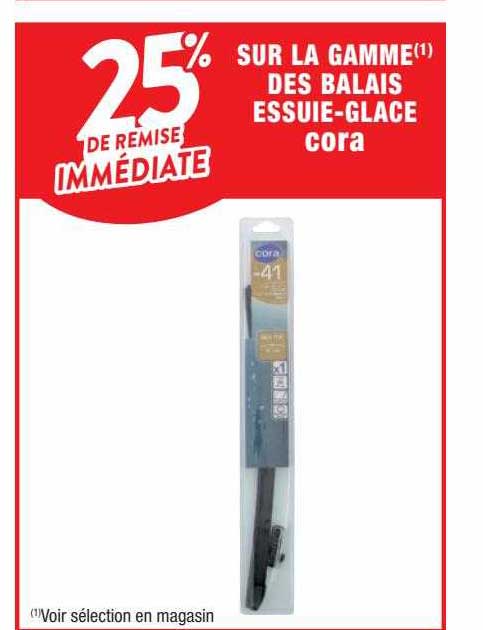 la gamme des balais essuie-glace cora