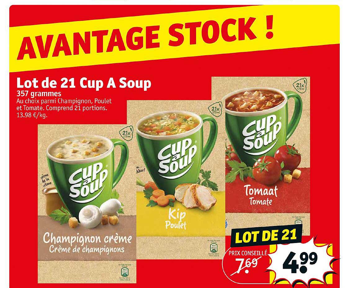 lot de  cup a soup