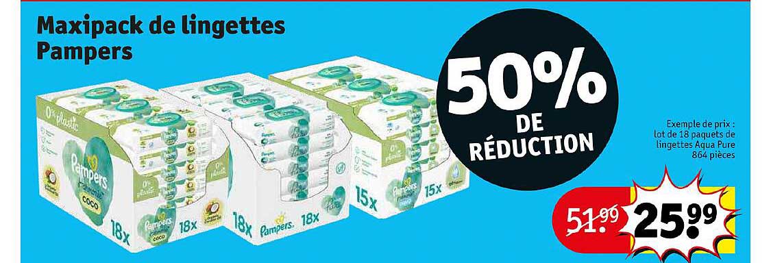 maxipack de lingettes pampers