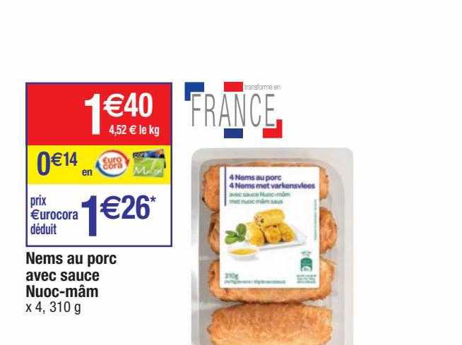 nems au porc avec sauce nuoc-mâm