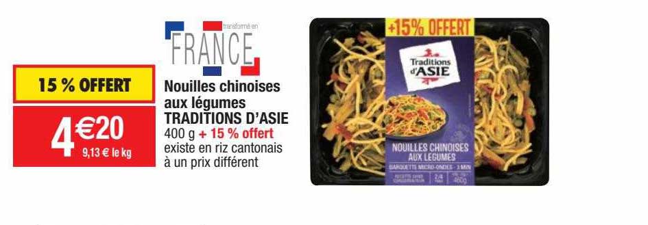 nouilles chinoises aux légumes traditions d'asie