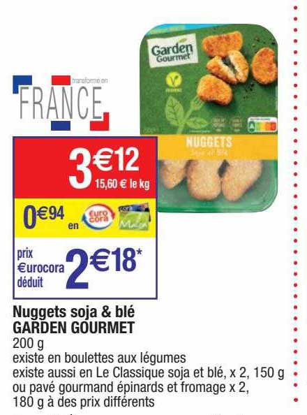 Nuggets Soja & Blé Garden Gourmet