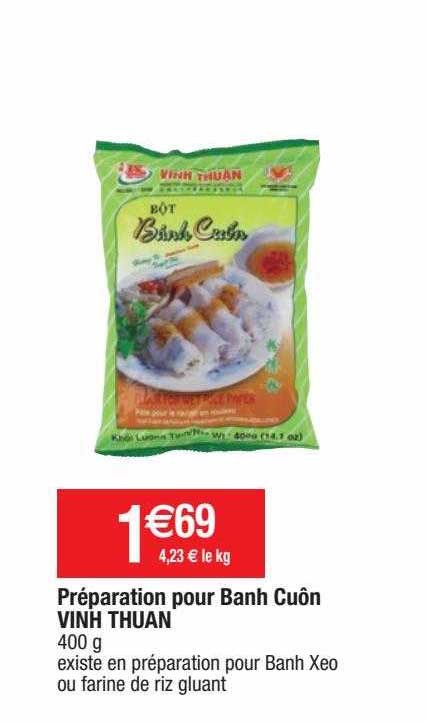 préparation pour banh cuôn vinh thuan