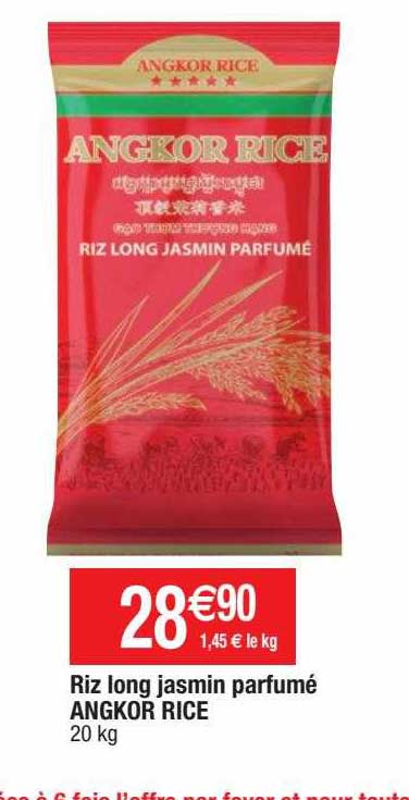 riz long jasmin parfumé angkor rice