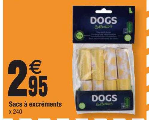 sacs à excréments dogs collection