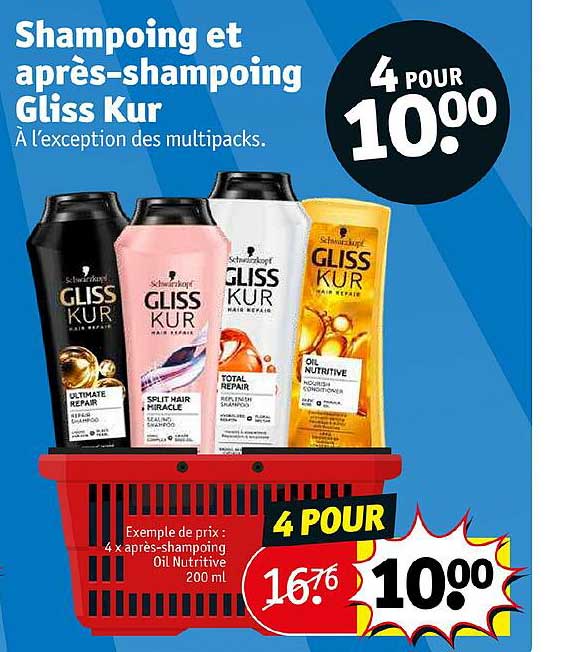 shampoing et après-shampoing gliss kur