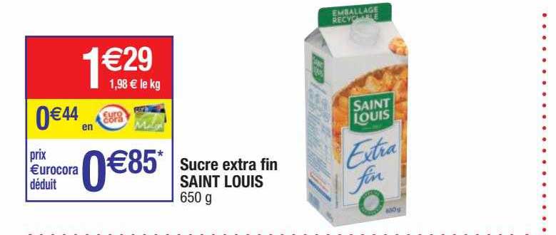 sucre extra fin saint louis