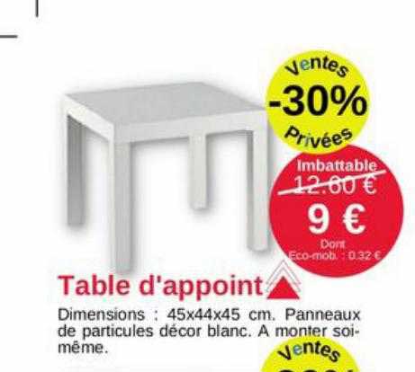 Table D'appoint