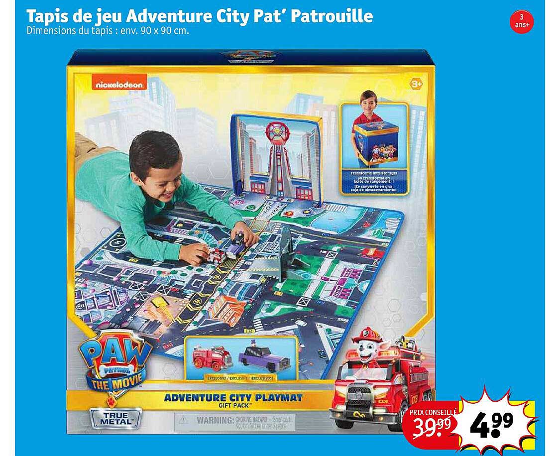 tapis de jeu adventure city pat' patrouille