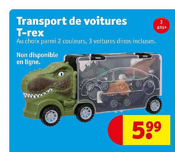 transport de voitures t-rex
