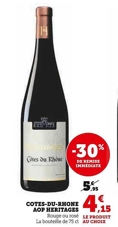 Côtes-du-rhône Aop Héritages Rouge Ou Rosé