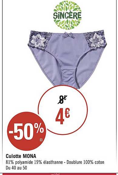 culotte mona sincère