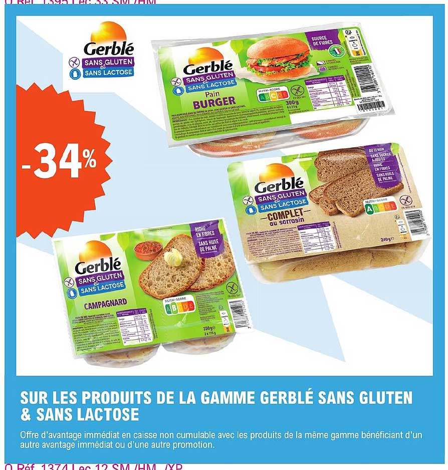 la gamme gerblé sans gluten & sans lactose