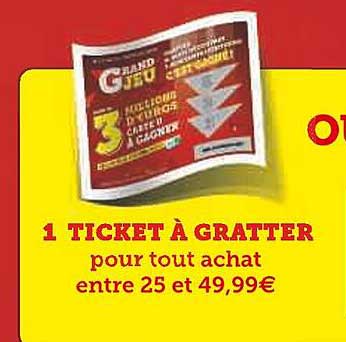 1 ticket à gratter