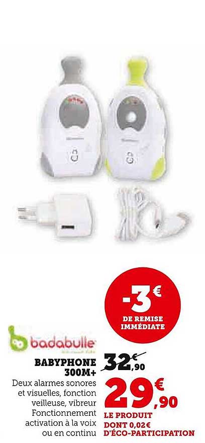 Babyphone 300m+ Badabulle