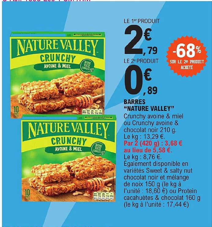 barres "nature valley"