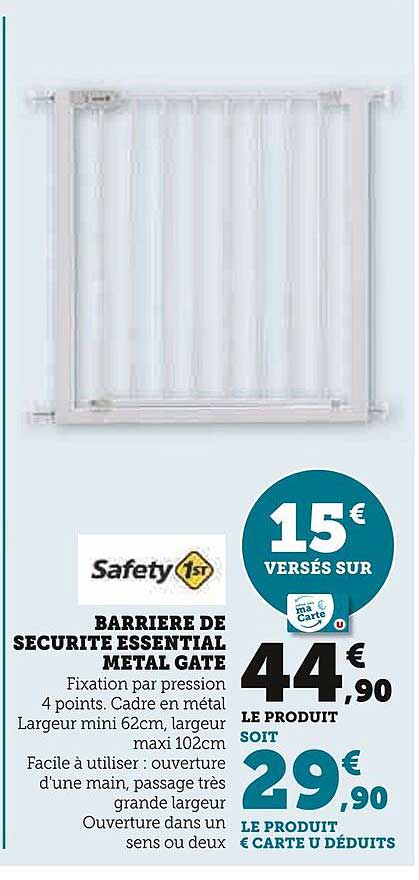 Barrière De Sécurité Essential Métal Gate Safety 1st