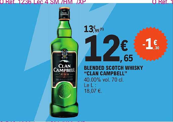 blended scotch whisky "clan campbell"