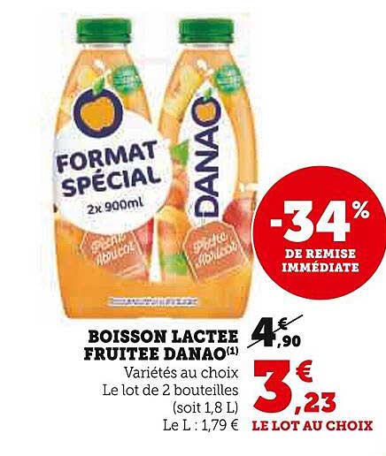 boisson lactée fruitée danao