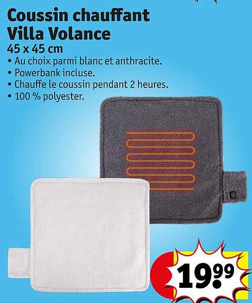 coussin chauffant villa volance