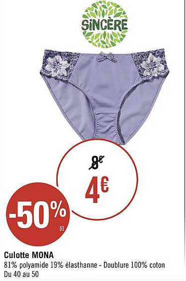 culotte mona sincère