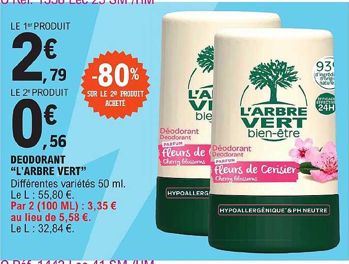 déodorant "l'arbre vert"