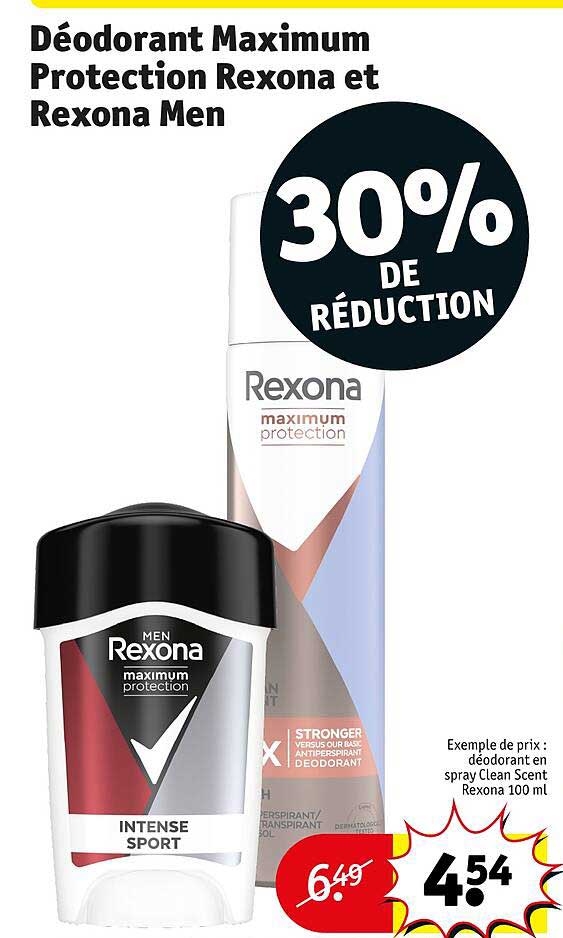Déodorant Maximum Protection Rexona Et Rexona Men