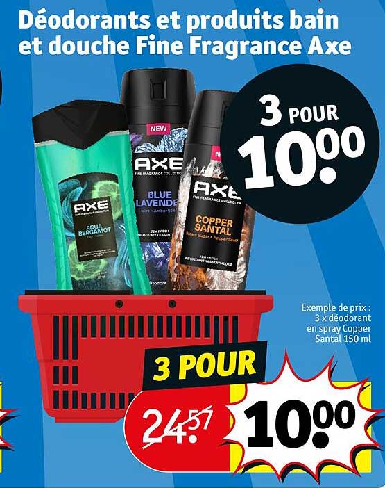 déodorants et produits bain et douche fine fragrance axe
