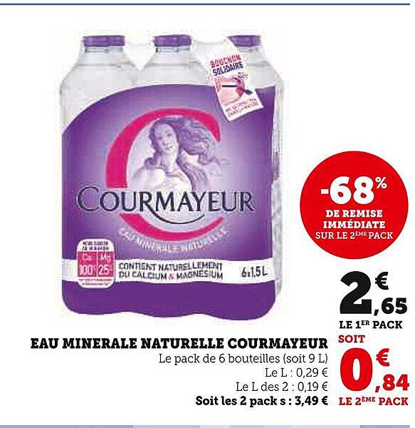 Eau Minérale Naturelle Courmayeur
