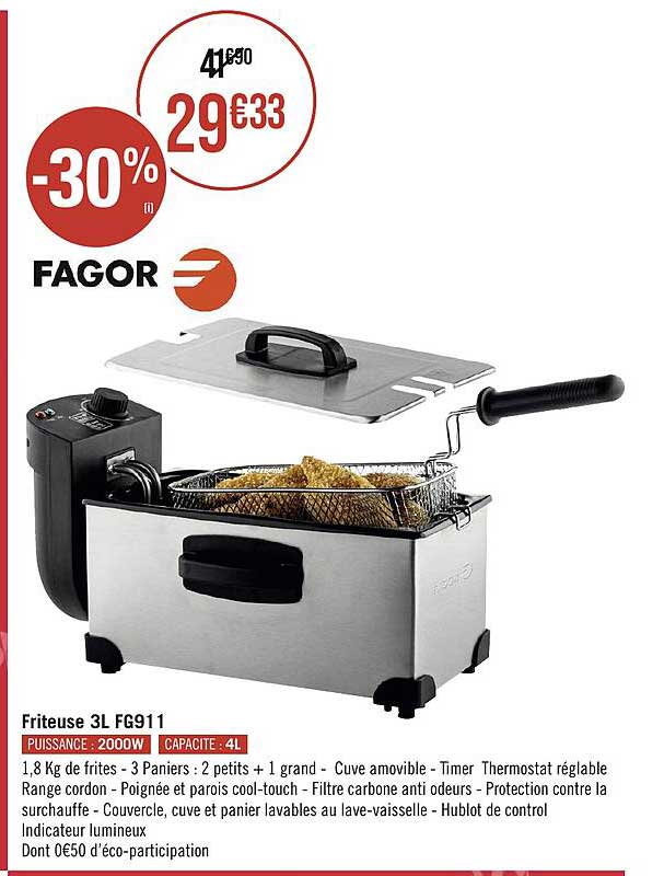 Friteuse 3 L Fg911 Fagor