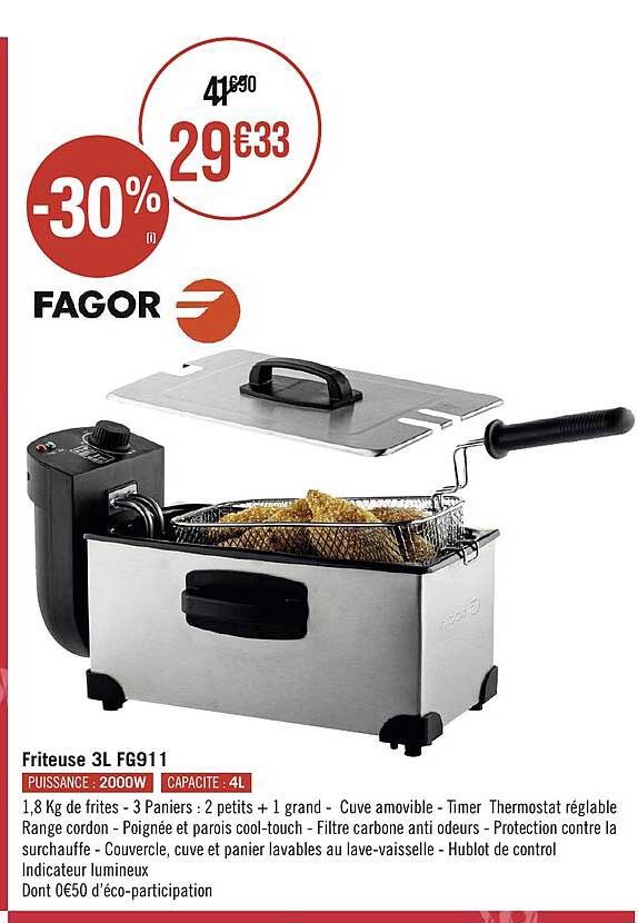 Friteuse 3l Fg911 Fagor