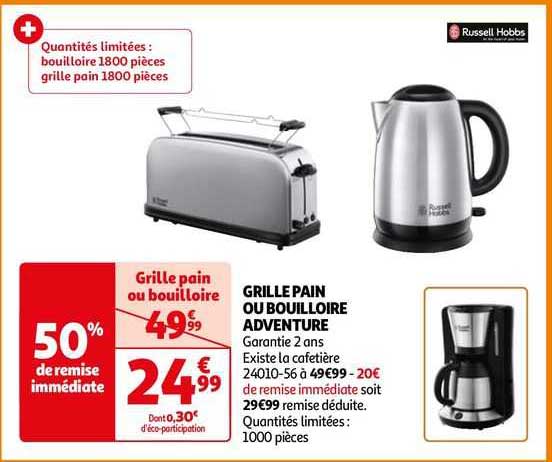 grille pain ou bouilloire adventure russell hobbs