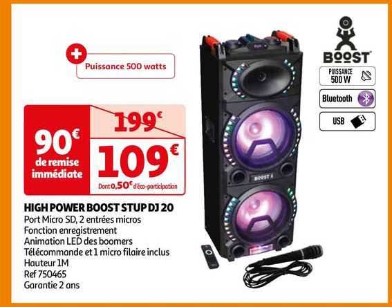 high power boost stup dj 20