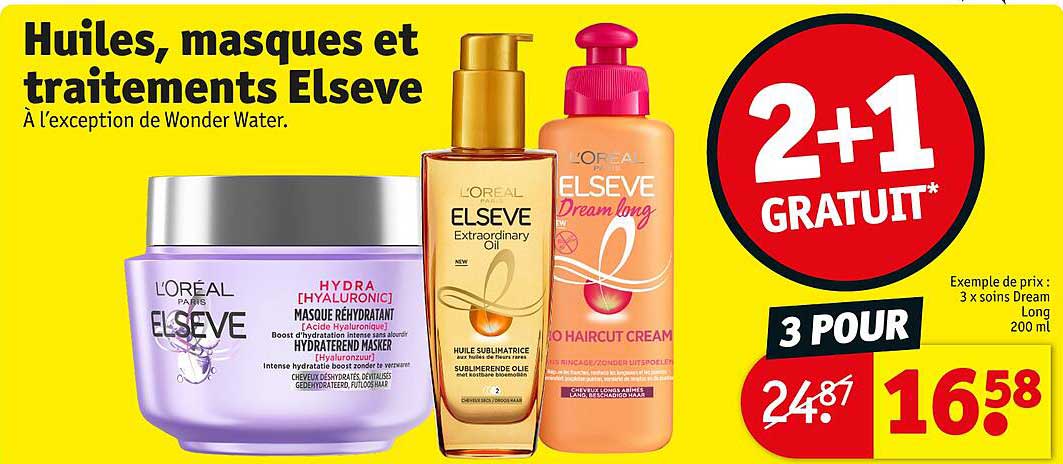 huiles, masques et traitements elseve
