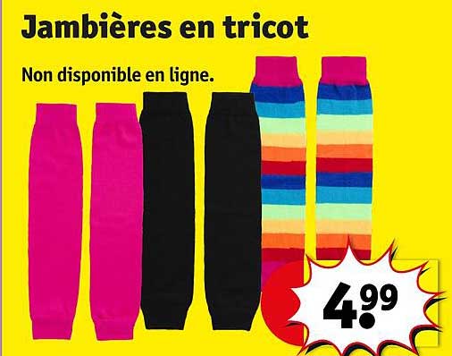 jambières en tricot