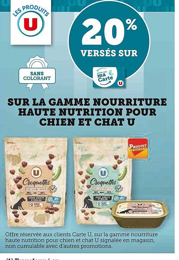 la gamme nourriture haute nutrition pour chien et chat u