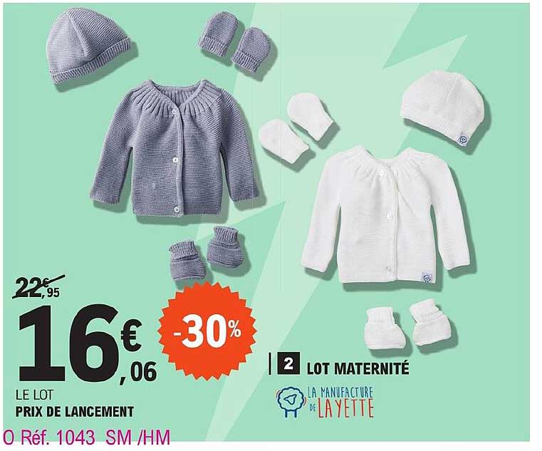 lot maternité la manufacture de  la yette