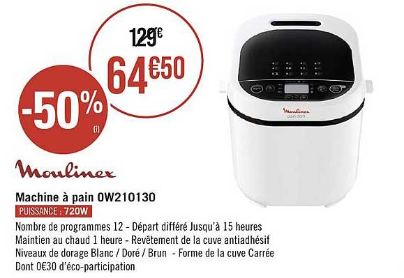 Machine à Pain Ow210130 Moulinex