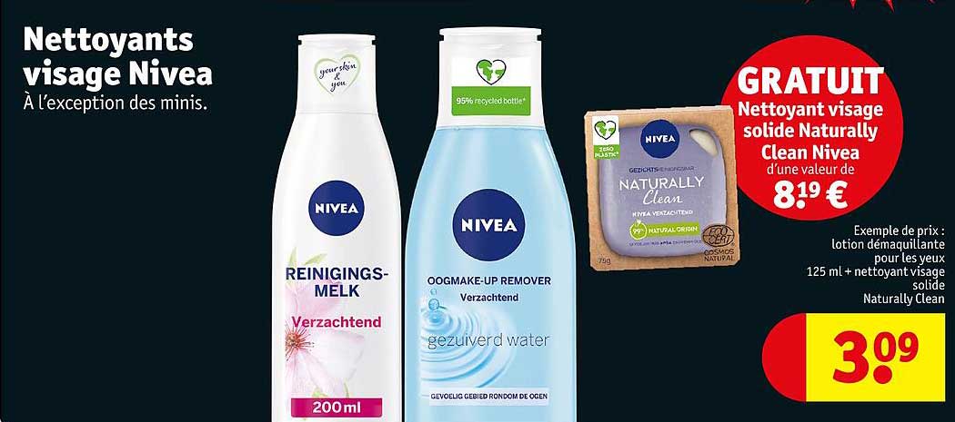 nettoyants visage nivea