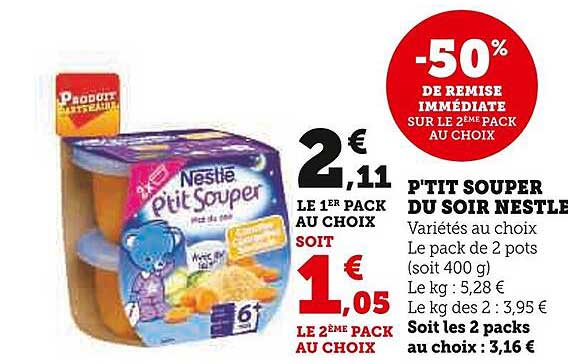 p'tit souper du soir nestlé