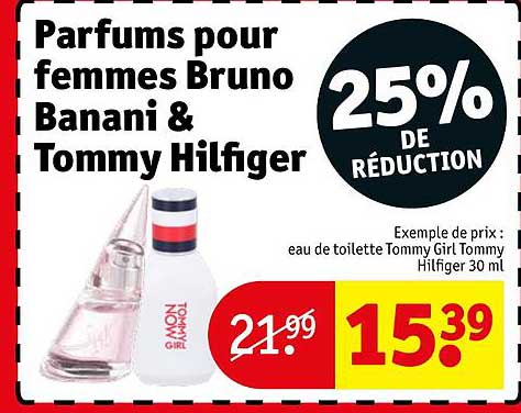 parfums pour femmes bruno banani & tommy hilfiger